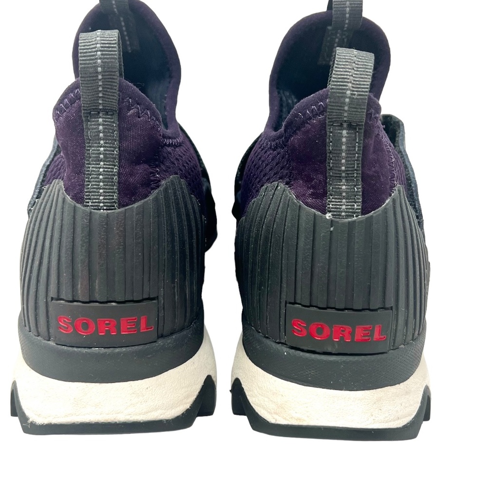 Sorel women's Kinetic Dark Plum Sneakers Size 9 - Picture 7 of 15